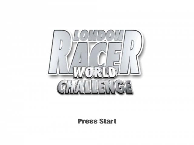 London Racer World Challenge title screen for Playstation 2