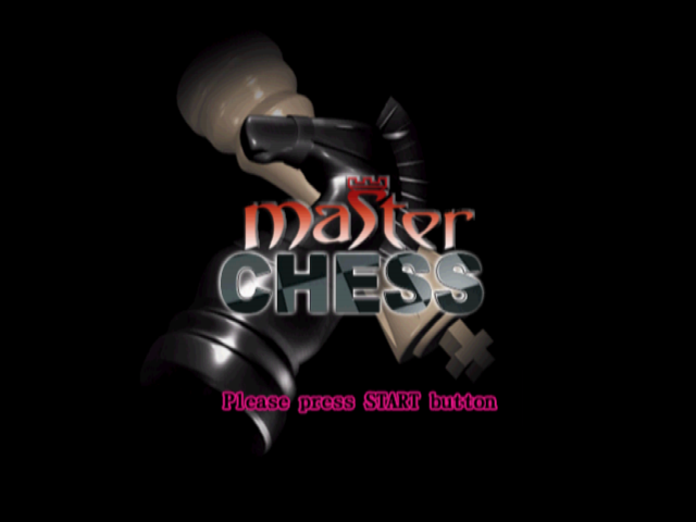Master Chess title screen for Playstation 2