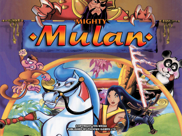 Mighty Mulan title screen for Playstation 2