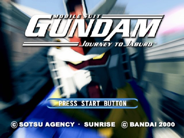 Mobile Suit Gundam: Journey To Jaburo title screen for Playstation 2