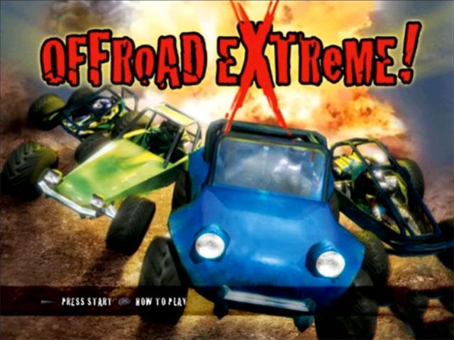 Off-Road Extreme title screen for Playstation 2