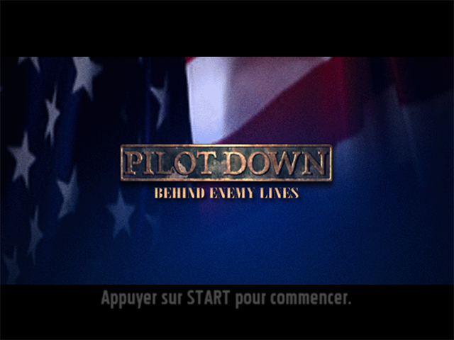 Pilot Down: Behind Enemy Lines title screen for Playstation 2