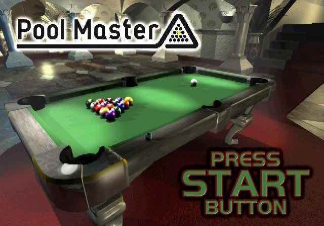 Pool Master title screen for Playstation 2