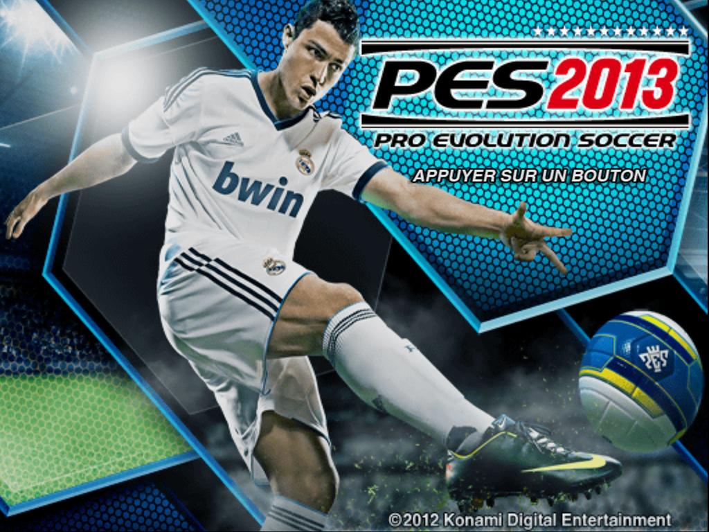 Pro Evolution Soccer 2013 title screen for Playstation 2