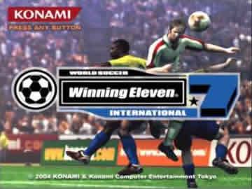 Pro Evolution Soccer 3 title screen for Playstation 2