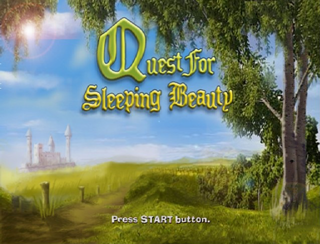 Quest for Sleeping Beauty title screen for Playstation 2