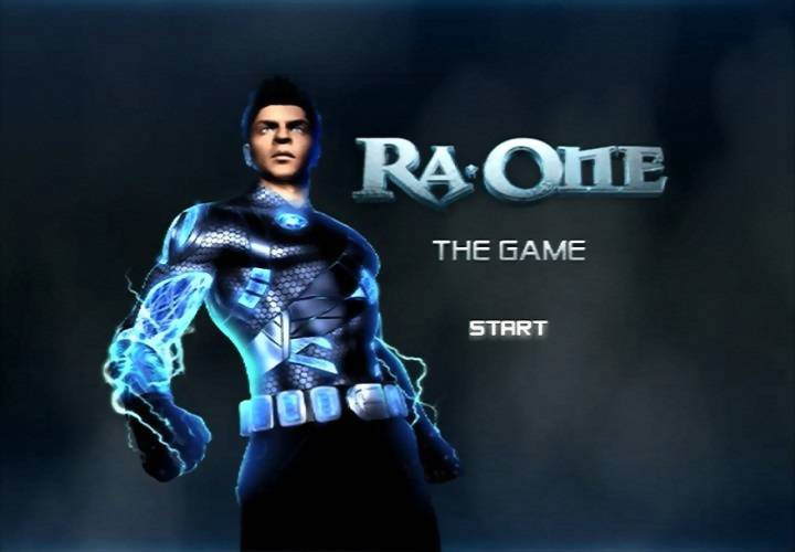Ra One: The Game title screen for Playstation 2