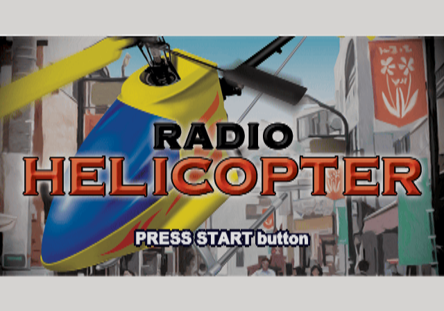 Radio Helicopter title screen for Playstation 2
