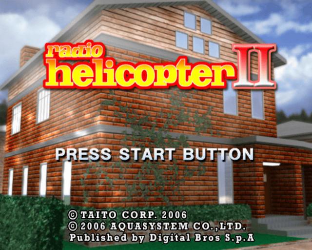 Radio Helicopter II title screen for Playstation 2