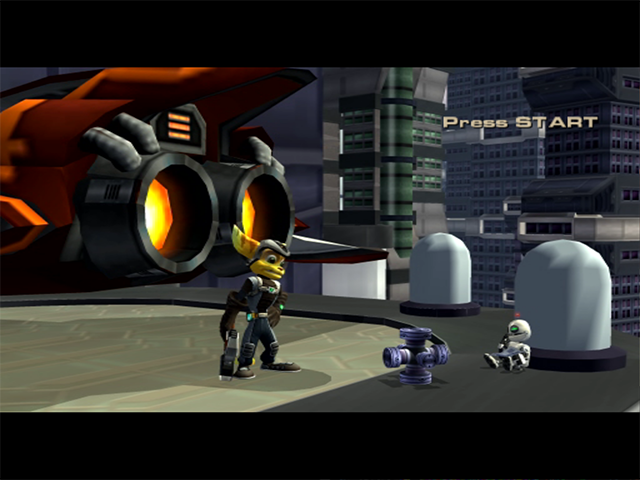 Ratchet & Clank 3 title screen for Playstation 2