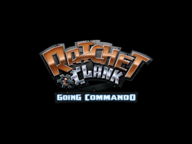 Ratchet & Clank: Going Commando [Demo Disc] title screen for Playstation 2