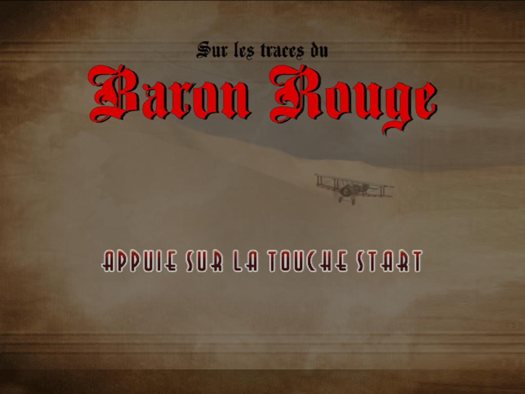 Red Baron title screen for Playstation 2