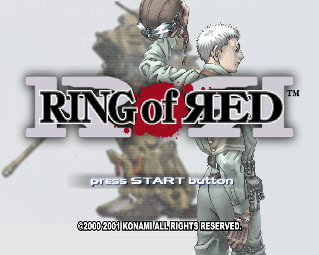Ring Of Red title screen for Playstation 2