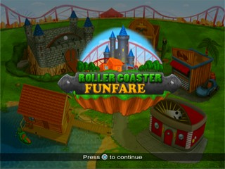 Roller Coaster Funfare title screen for Playstation 2