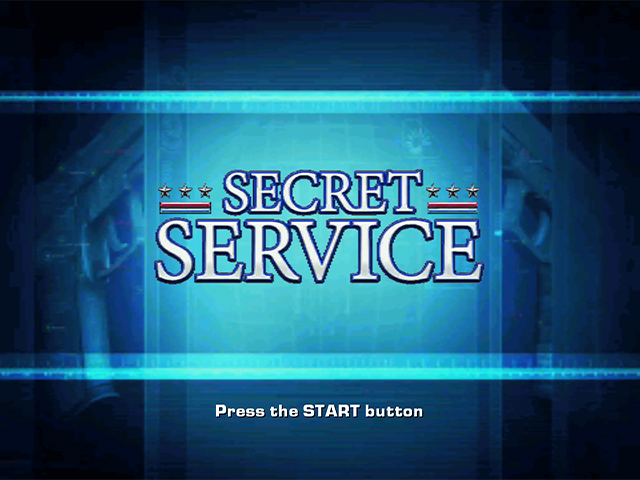 Secret Service title screen for Playstation 2
