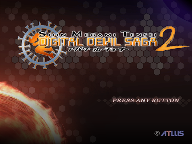 Shin Megami Tensei: Digital Devil Saga 2 title screen for Playstation 2