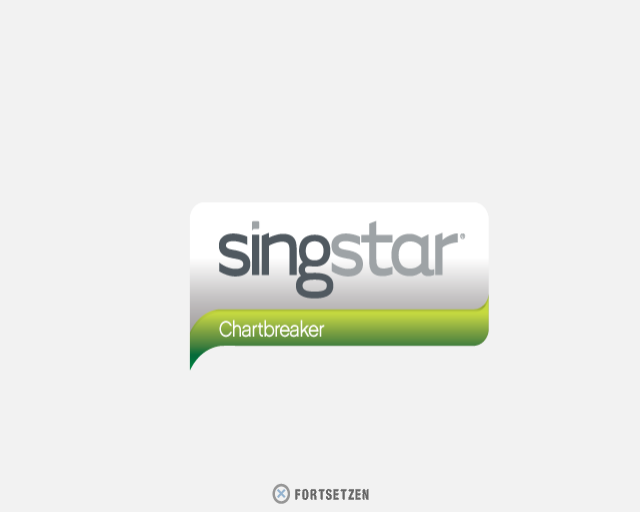 SingStar Chartbreaker title screen for Playstation 2