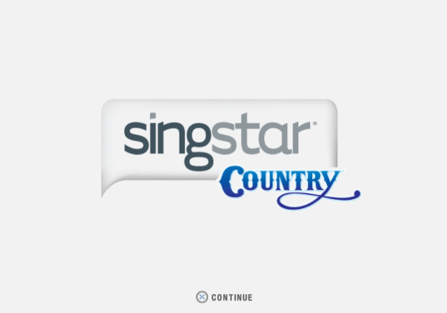 SingStar Country title screen for Playstation 2