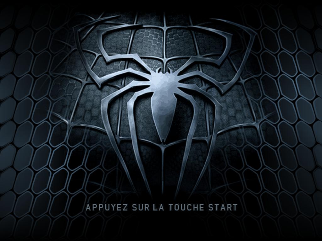 Spiderman 3 title screen for Playstation 2