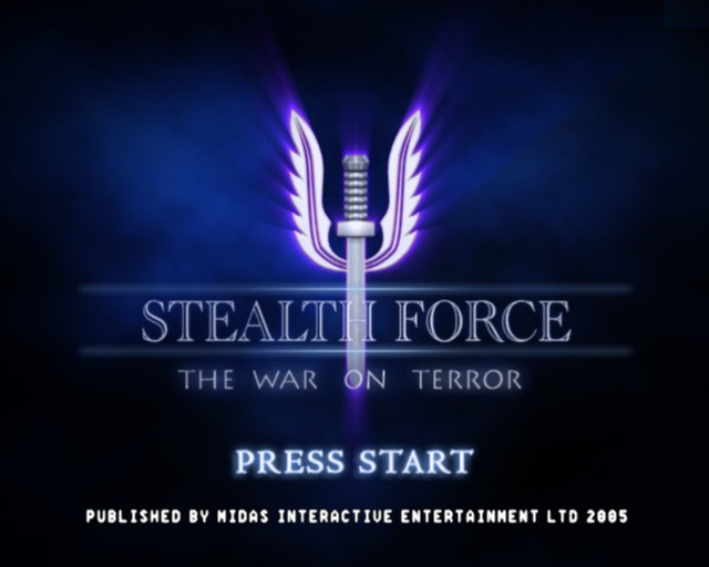 Stealth Force: The War On Terror title screen for Playstation 2