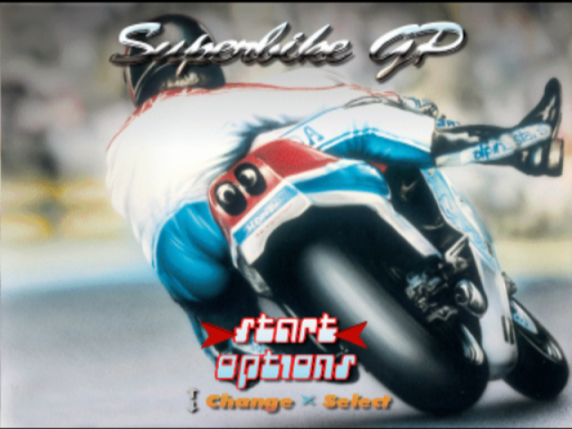 Superbike GP title screen for Playstation 2