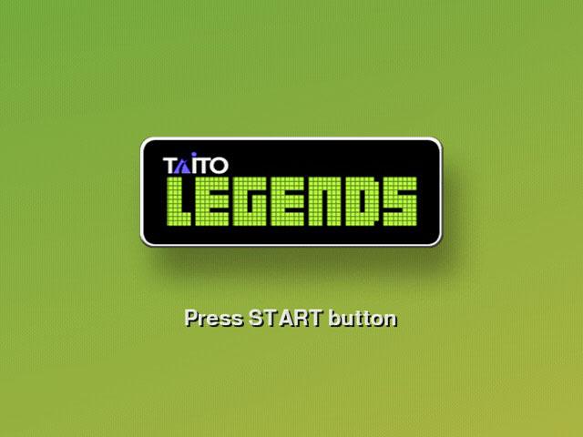 Taito Legends Double Pack title screen for Playstation 2