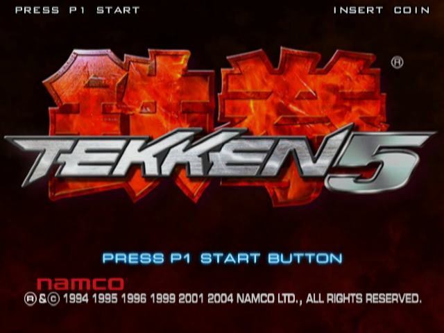 Tekken 5 [Not For Resale] title screen for Playstation 2