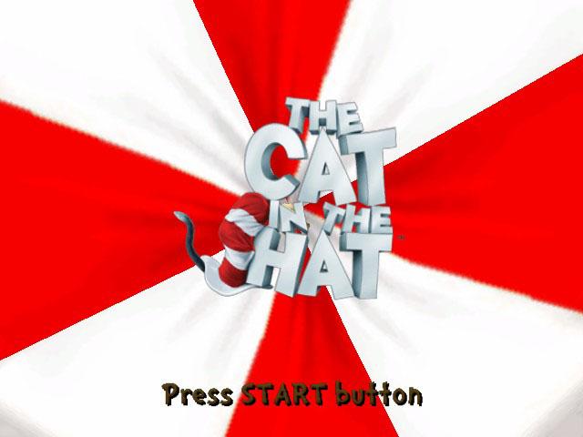The Cat in the Hat title screen for Playstation 2