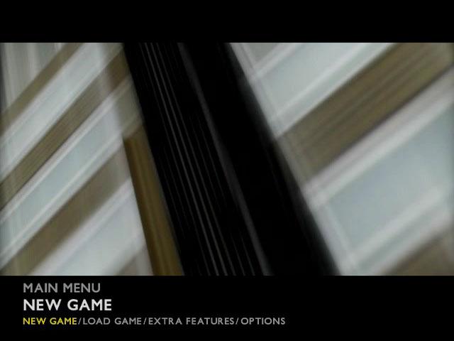 The Getaway title screen for Playstation 2