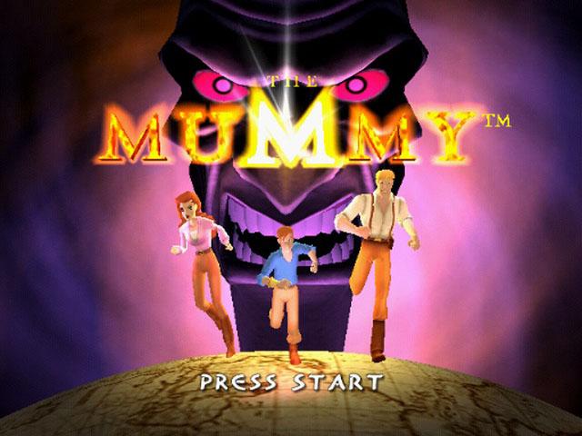 The Mummy title screen for Playstation 2