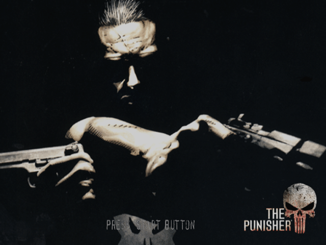 The Punisher [Collector's Edition] title screen for Playstation 2