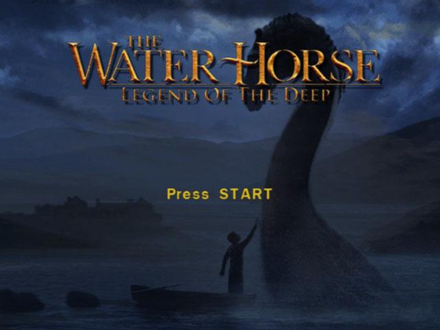 The Water Horse Legend of the Deep title screen for Playstation 2