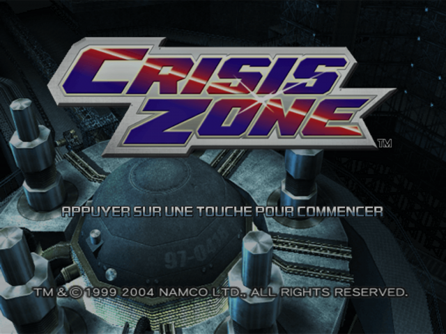 Time Crisis: Crisis Zone [Gun Bundle] title screen for Playstation 2