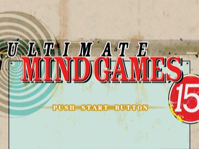Ultimate Mindgames title screen for Playstation 2