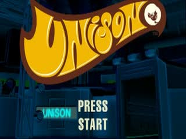 Unison Rebels of Rhythm and Dance title screen for Playstation 2