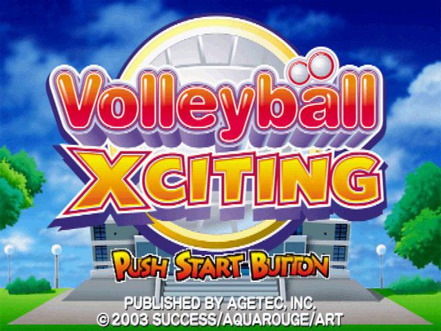 Volleyball Xciting title screen for Playstation 2