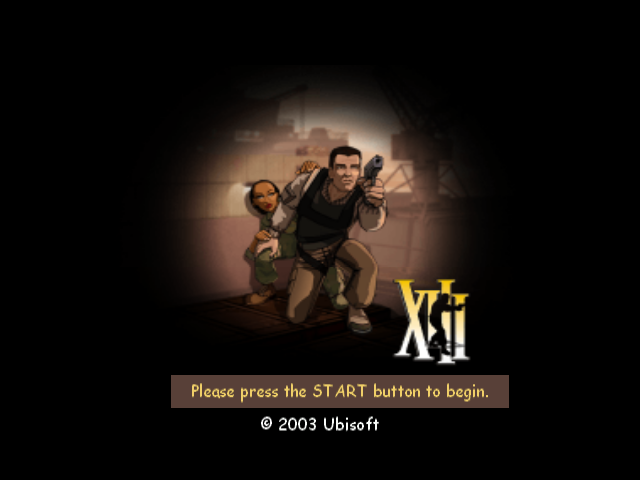 XIII title screen for Playstation 2