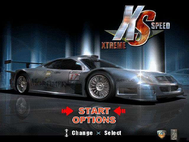 Xtreme Speed title screen for Playstation 2