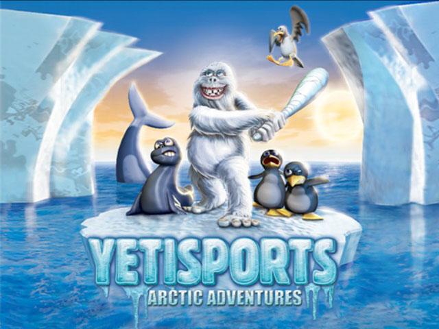 YetiSports Arctic Adventures title screen for Playstation 2