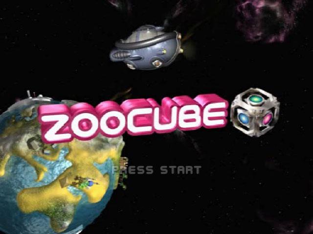 Zoocube title screen for Playstation 2