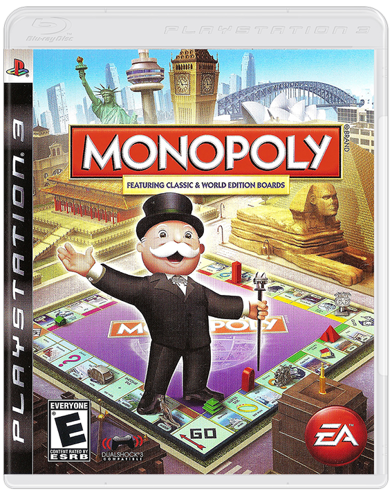 Monopoly box art for Playstation 3