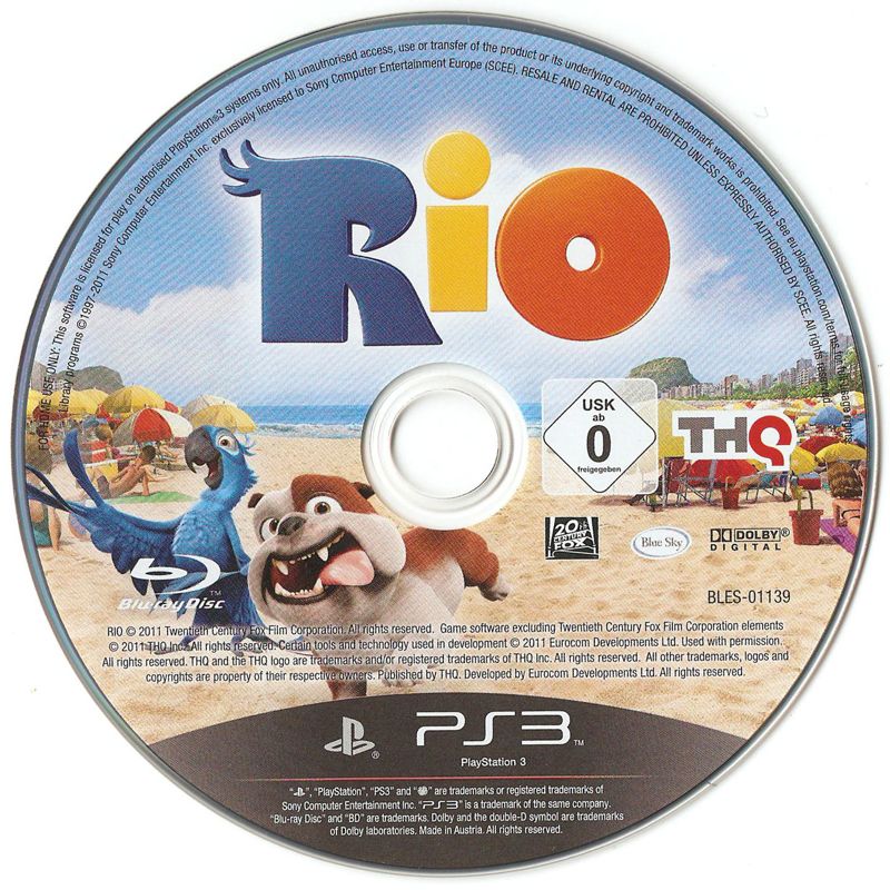 Rio box art for Playstation 3