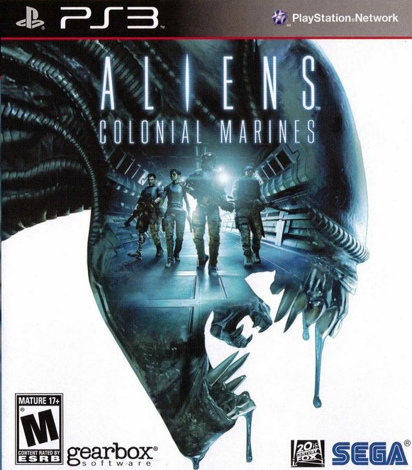 Aliens Colonial Marines box art for Playstation 3