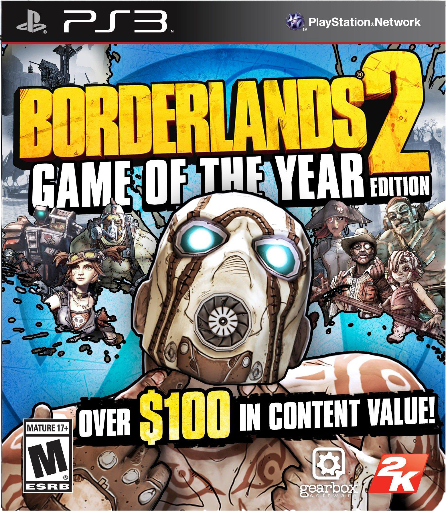 Borderlands 2 [Game of the Year] box art for Playstation 3