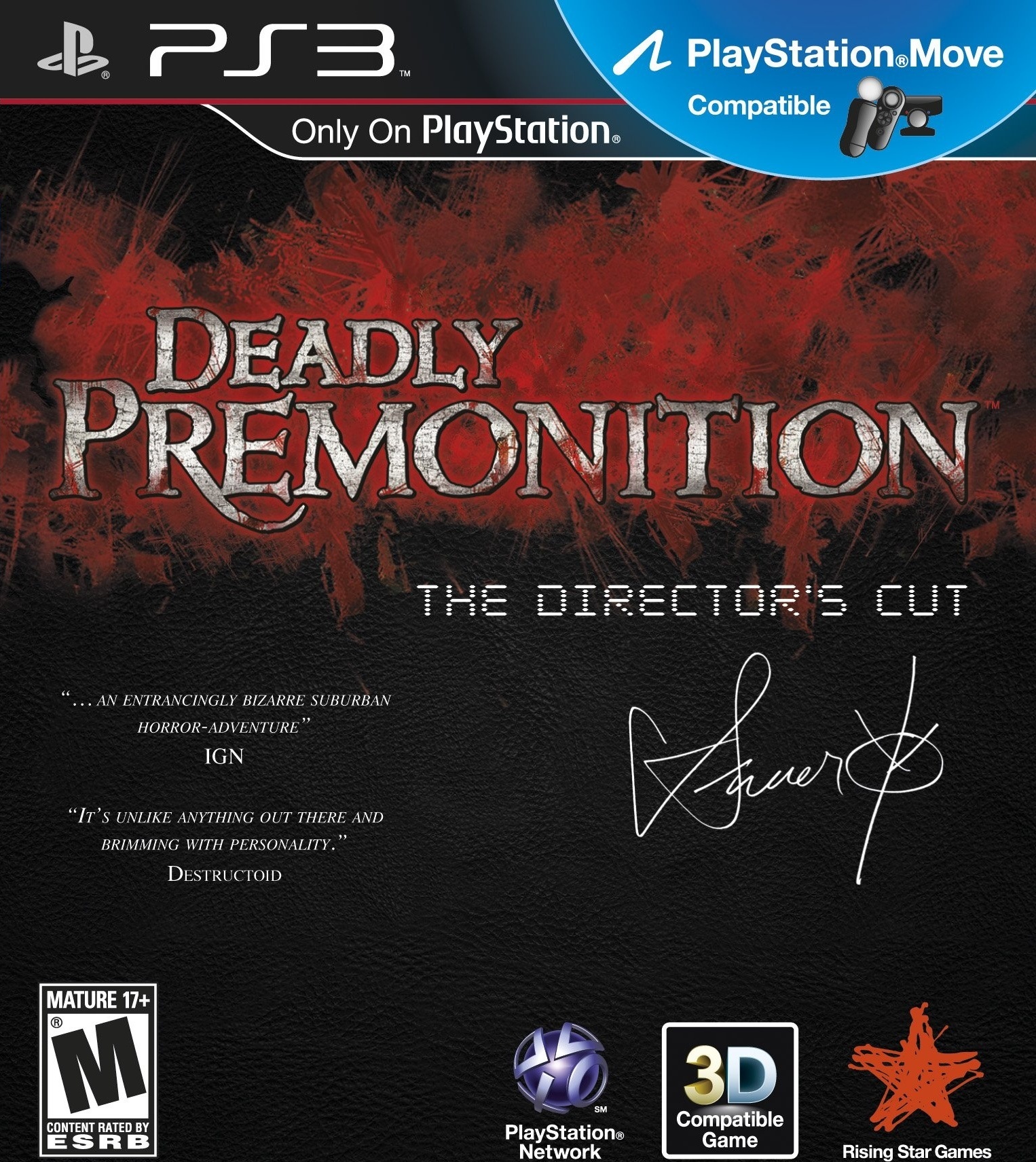 Deadly Premonition: Director's Cut [Favoritos] box art for Playstation 3