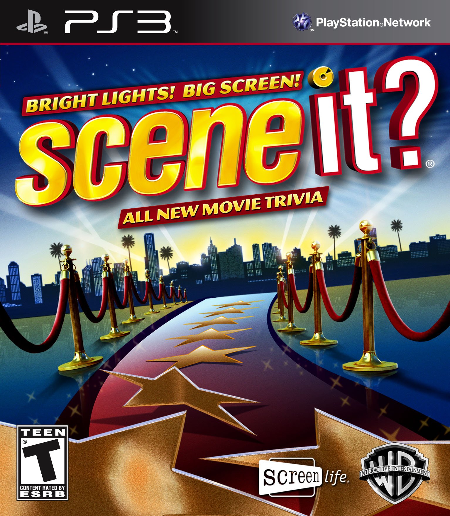 Scene It? Bright Lights! Big Screen! box art for Playstation 3