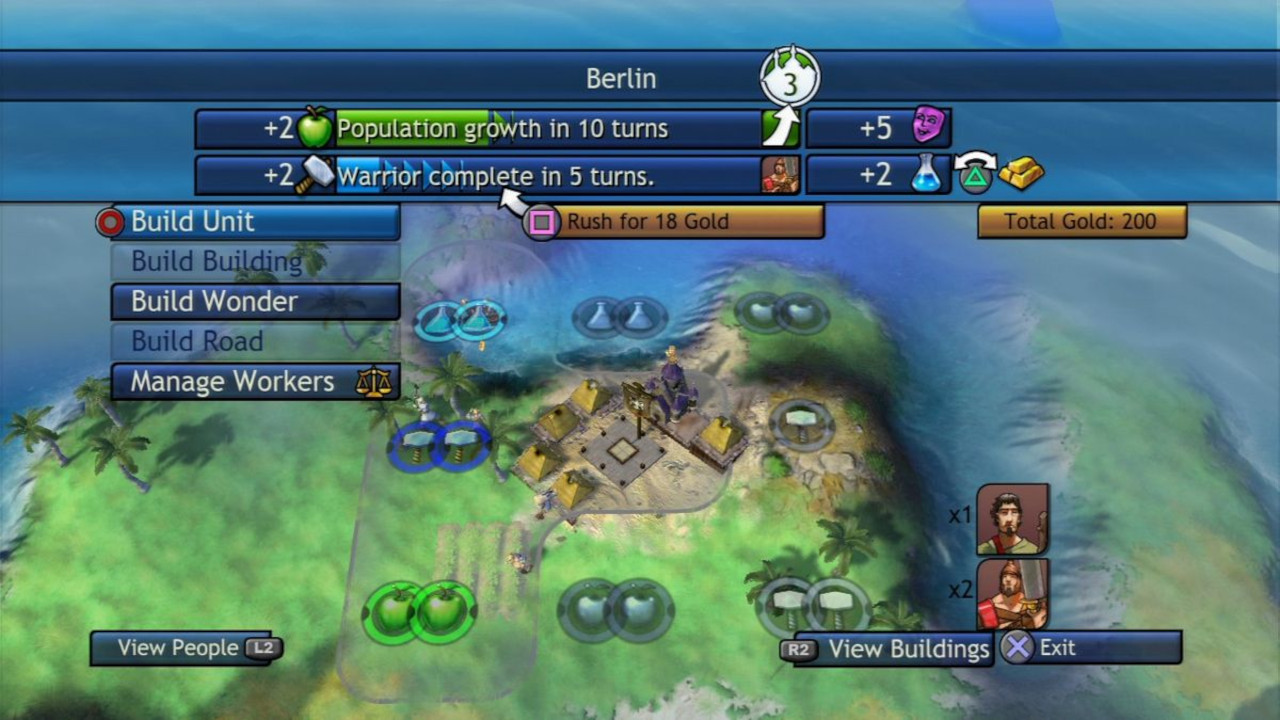 Sid Meier's Civilization Revolution screenshot 3 for Playstation 3