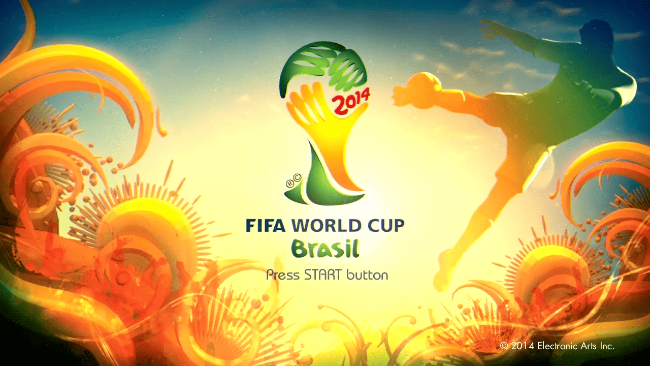 2014 FIFA World Cup Brazil title screen for Playstation 3