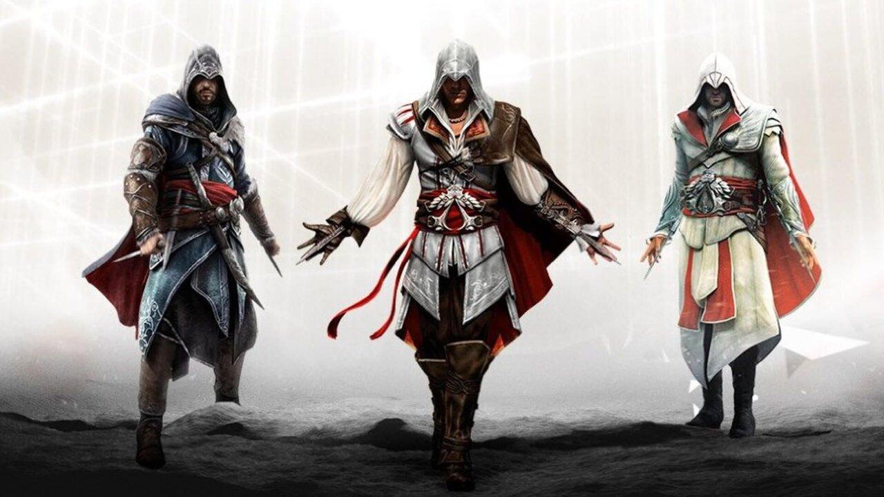 Assassin's Creed Ezio Saga title screen for Playstation 3