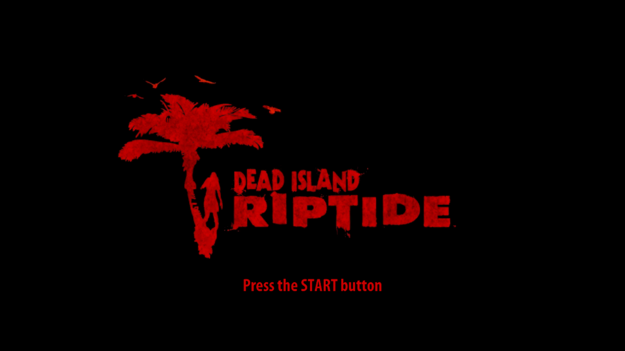 Dead Island Riptide title screen for Playstation 3